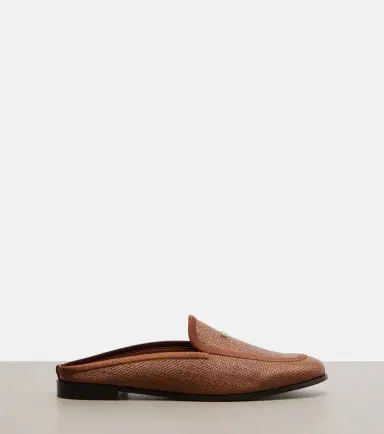 Max Mara Amito leather-trimmed raffia mules | Thumbnail 4 Max Mara Amito leather-trimmed raffia mules | Thumbnail 4