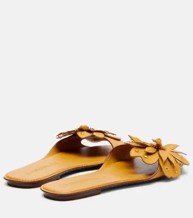Zimmermann Brightside floral-appliqué leather sandals | Thumbnail 3 Zimmermann Brightside floral-appliqué leather sandals | Thumbnail 3