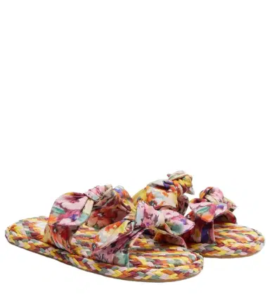 Zimmermann Carousel printed espadrille slides | Thumbnail 1 Zimmermann Carousel printed espadrille slides | Thumbnail 1