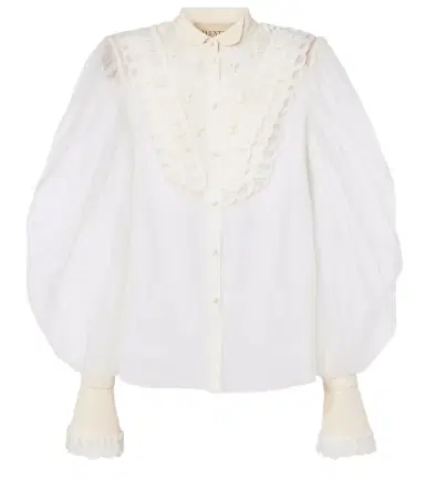 Valentino Sheer silk organza blouse | Thumbnail 1 Valentino Sheer silk organza blouse | Thumbnail 1