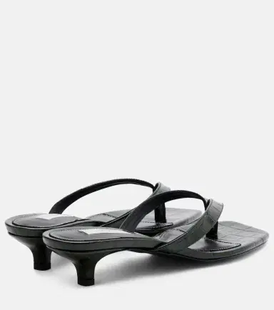 TOTEME Croc-effect leather thong sandals | Thumbnail 3 TOTEME Croc-effect leather thong sandals | Thumbnail 3