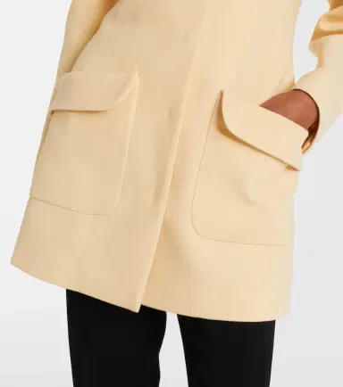 Valentino Tie-neck virgin wool coat | Thumbnail 4 Valentino Tie-neck virgin wool coat | Thumbnail 4