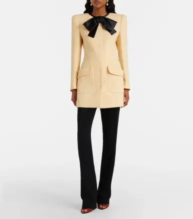 Valentino Tie-neck virgin wool coat | Thumbnail 5 Valentino Tie-neck virgin wool coat | Thumbnail 5