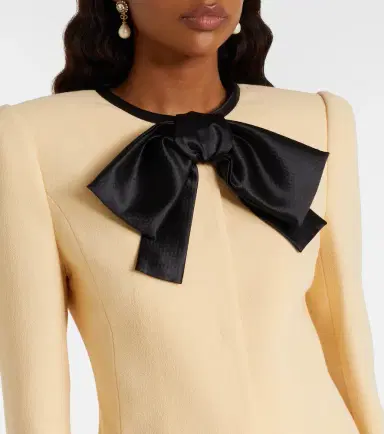 Valentino Tie-neck virgin wool coat | Thumbnail 6 Valentino Tie-neck virgin wool coat | Thumbnail 6