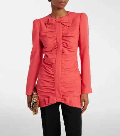 Valentino Virgin wool crêpe jacket | Thumbnail 2 Valentino Virgin wool crêpe jacket | Thumbnail 2