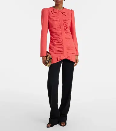 Valentino Virgin wool crêpe jacket | Thumbnail 6 Valentino Virgin wool crêpe jacket | Thumbnail 6