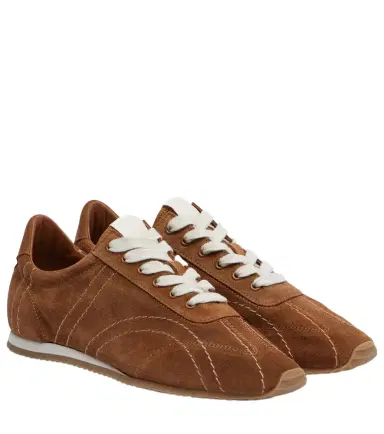 Toteme Flex suede sneakers | Thumbnail 1 Toteme Flex suede sneakers | Thumbnail 1