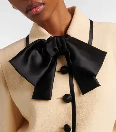 Valentino Bow-detail virgin wool crêpe jacket | Thumbnail 4 Valentino Bow-detail virgin wool crêpe jacket | Thumbnail 4