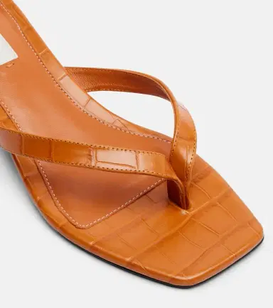 TOTEME Croc-effect leather thong sandals | Thumbnail 4 TOTEME Croc-effect leather thong sandals | Thumbnail 4