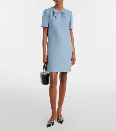 Valentino Crepe Couture bow-detail minidress | Thumbnail 2 Valentino Crepe Couture bow-detail minidress | Thumbnail 2