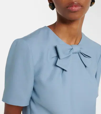 Valentino Crepe Couture bow-detail minidress | Thumbnail 4 Valentino Crepe Couture bow-detail minidress | Thumbnail 4