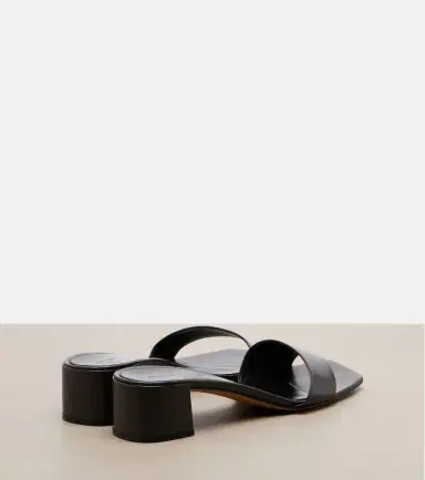 The Row Chocolate leather mules | Thumbnail 3 The Row Chocolate leather mules | Thumbnail 3