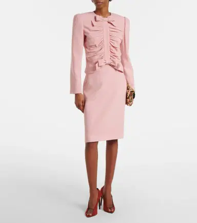 Valentino Virgin wool crêpe pencil skirt | Thumbnail 2 Valentino Virgin wool crêpe pencil skirt | Thumbnail 2