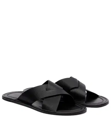 The Row Malick Cross leather sandals | Thumbnail 1 The Row Malick Cross leather sandals | Thumbnail 1