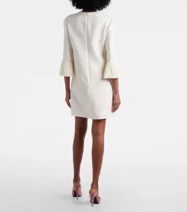 Valentino Wool and silk minidress | Thumbnail 4 Valentino Wool and silk minidress | Thumbnail 4