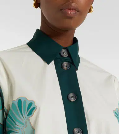 La DoubleJ Artemis printed cotton poplin shirt dress | Thumbnail 3 La DoubleJ Artemis printed cotton poplin shirt dress | Thumbnail 3