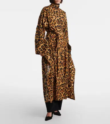 Alaïa Alaïa Animal-print taffeta trench coat | Thumbnail 2 Alaïa Alaïa Animal-print taffeta trench coat | Thumbnail 2
