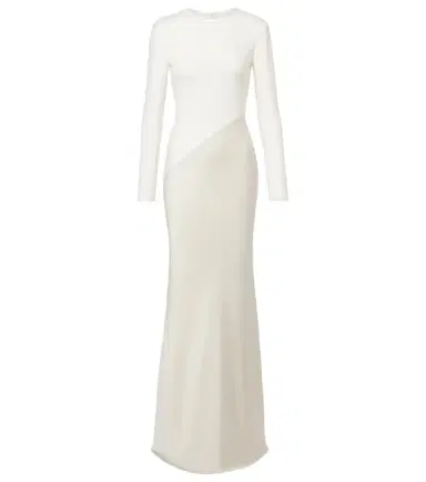 Roland Mouret Satin and jersey gown | Thumbnail 1 Roland Mouret Satin and jersey gown | Thumbnail 1