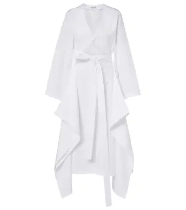 Alaïa Alaïa Cutout cotton poplin midi dress | Thumbnail 1 Alaïa Alaïa Cutout cotton poplin midi dress | Thumbnail 1