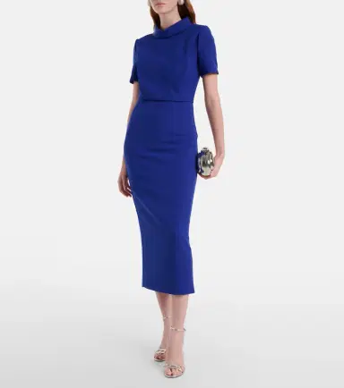 Roland Mouret Crêpe midi dress | Thumbnail 4 Roland Mouret Crêpe midi dress | Thumbnail 4