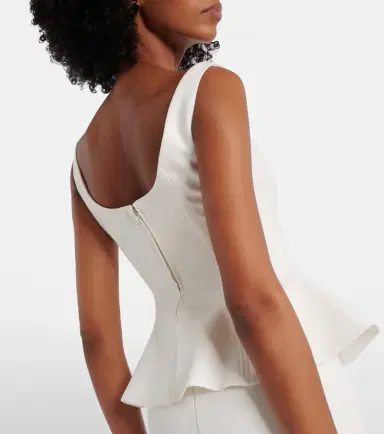 Roland Mouret Crêpe top | Thumbnail 2 Roland Mouret Crêpe top | Thumbnail 2