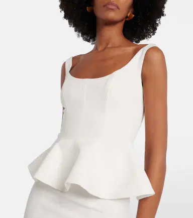 Roland Mouret Crêpe top | Thumbnail 4 Roland Mouret Crêpe top | Thumbnail 4