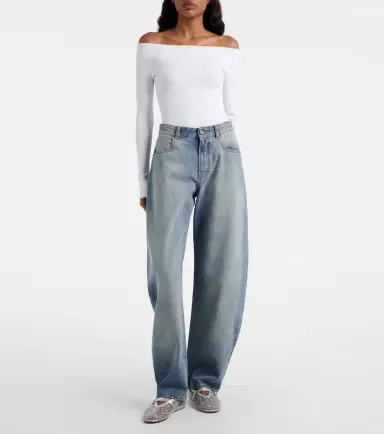 Alaïa Alaïa Barrel-leg jeans | Thumbnail 4 Alaïa Alaïa Barrel-leg jeans | Thumbnail 4