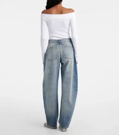 Alaïa Alaïa Barrel-leg jeans | Thumbnail 6 Alaïa Alaïa Barrel-leg jeans | Thumbnail 6