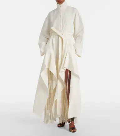Alaia Alaïa Trompe l'ail wide-leg pants | Thumbnail 2 Alaia Alaïa Trompe l'ail wide-leg pants | Thumbnail 2