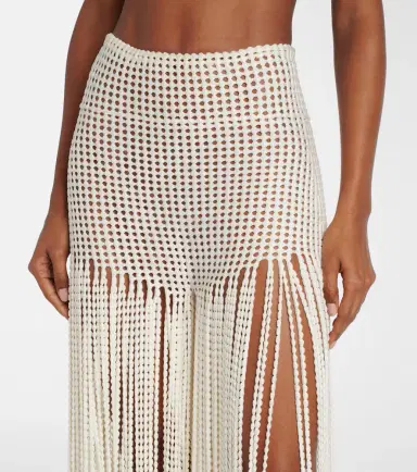 Alaia Alaïa Trompe l'ail wide-leg pants | Thumbnail 3 Alaia Alaïa Trompe l'ail wide-leg pants | Thumbnail 3