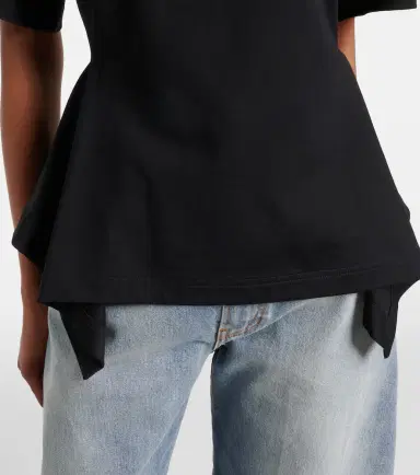 Alaïa Alaïa Peplum cotton jersey T-shirt | Thumbnail 2 Alaïa Alaïa Peplum cotton jersey T-shirt | Thumbnail 2