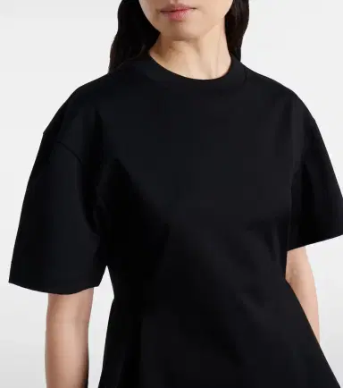 Alaïa Alaïa Peplum cotton jersey T-shirt | Thumbnail 3 Alaïa Alaïa Peplum cotton jersey T-shirt | Thumbnail 3