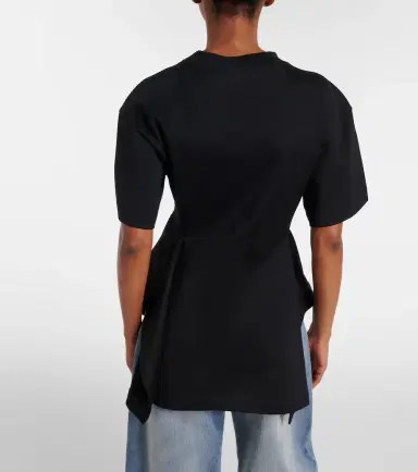 Alaïa Alaïa Peplum cotton jersey T-shirt | Thumbnail 6 Alaïa Alaïa Peplum cotton jersey T-shirt | Thumbnail 6