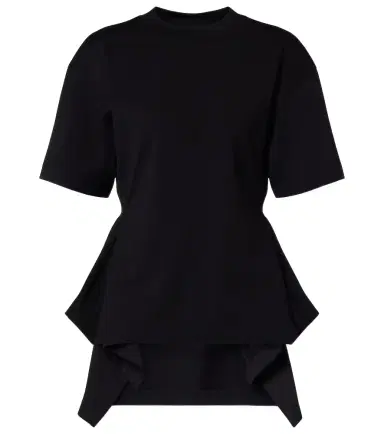 Alaïa Alaïa Peplum cotton jersey T-shirt | Thumbnail 1 Alaïa Alaïa Peplum cotton jersey T-shirt | Thumbnail 1