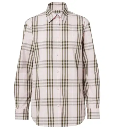 Burberry Check cotton poplin shirt | Thumbnail 1 Burberry Check cotton poplin shirt | Thumbnail 1