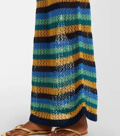 Etro Striped cotton-blend maxi dress | Thumbnail 2 Etro Striped cotton-blend maxi dress | Thumbnail 2