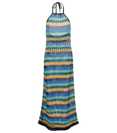 Etro Striped cotton-blend maxi dress | Thumbnail 1 Etro Striped cotton-blend maxi dress | Thumbnail 1