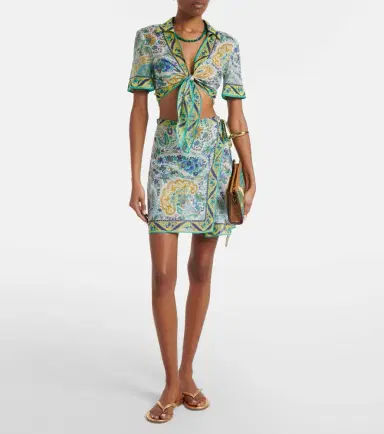 Etro Floral cotton crop top | Thumbnail 5 Etro Floral cotton crop top | Thumbnail 5