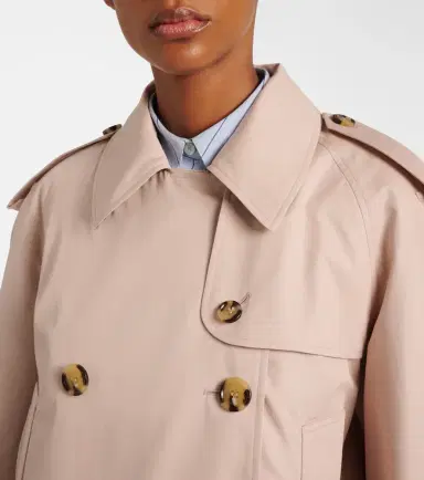 Burberry Cropped cotton gabardine trench coat | Thumbnail 3 Burberry Cropped cotton gabardine trench coat | Thumbnail 3