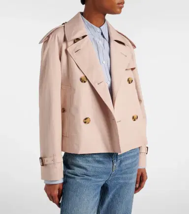 Burberry Cropped cotton gabardine trench coat | Thumbnail 4 Burberry Cropped cotton gabardine trench coat | Thumbnail 4