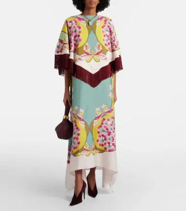 La DoubleJ Florette Placée reversible satin poncho | Thumbnail 6 La DoubleJ Florette Placée reversible satin poncho | Thumbnail 6