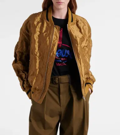 Loewe Taffeta bomber jacket | Thumbnail 4 Loewe Taffeta bomber jacket | Thumbnail 4