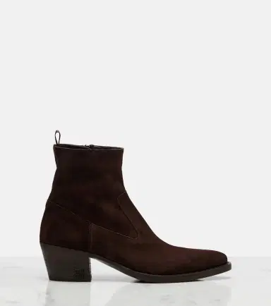 Miu Miu Suede ankle boots | Thumbnail 2 Miu Miu Suede ankle boots | Thumbnail 2