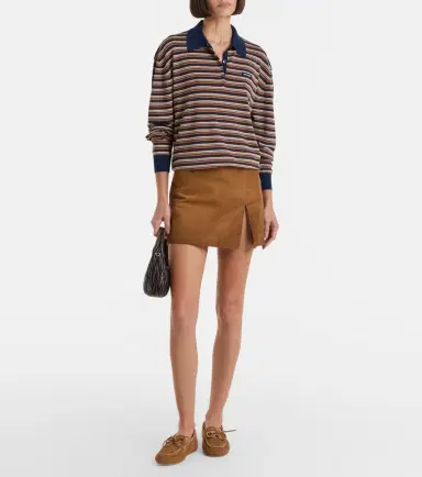 Miu Miu Striped virgin wool polo sweater | Thumbnail 6 Miu Miu Striped virgin wool polo sweater | Thumbnail 6