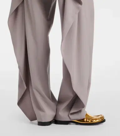 Loewe Draped wool wide-leg pants | Thumbnail 3 Loewe Draped wool wide-leg pants | Thumbnail 3
