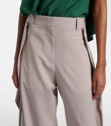 Loewe Draped wool wide-leg pants | Thumbnail 4 Loewe Draped wool wide-leg pants | Thumbnail 4