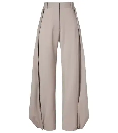 Loewe Draped wool wide-leg pants | Thumbnail 1 Loewe Draped wool wide-leg pants | Thumbnail 1