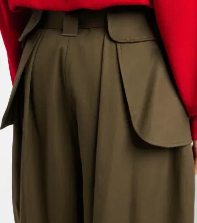 Loewe Double L cotton and silk barrel-leg pants | Thumbnail 2 Loewe Double L cotton and silk barrel-leg pants | Thumbnail 2