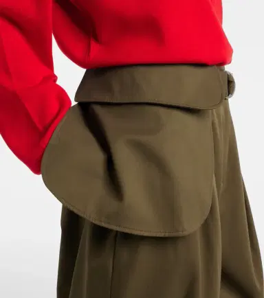 Loewe Double L cotton and silk barrel-leg pants | Thumbnail 6 Loewe Double L cotton and silk barrel-leg pants | Thumbnail 6