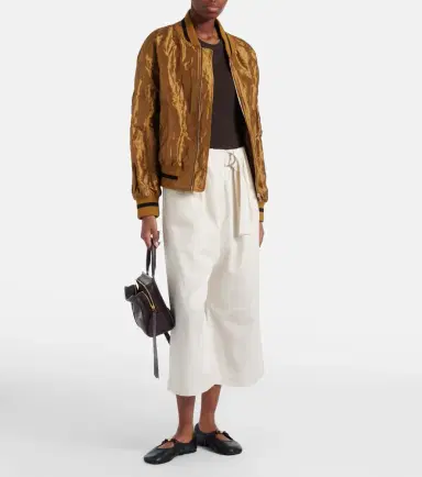 Loewe Cotton and silk gabardine culottes | Thumbnail 6 Loewe Cotton and silk gabardine culottes | Thumbnail 6